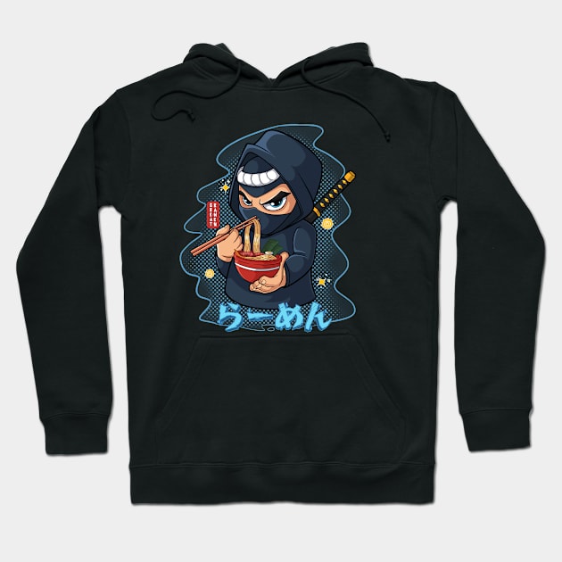 Ninja Ramen Tshirt Hoodie by tamagonstudio